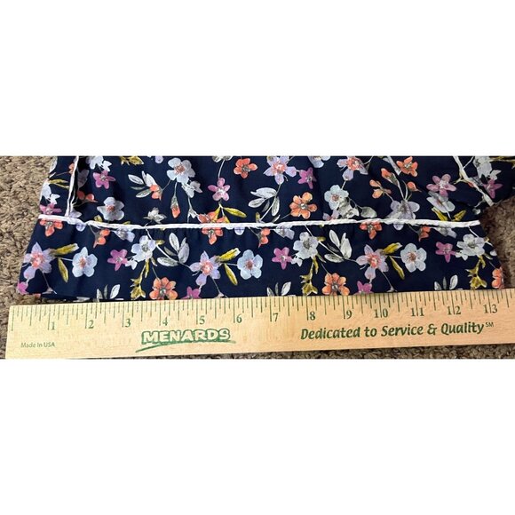 Victorias Secret Pajama Shorts Set Womens S Blue Floral Cotton Blend Used - Picture 12 of 16